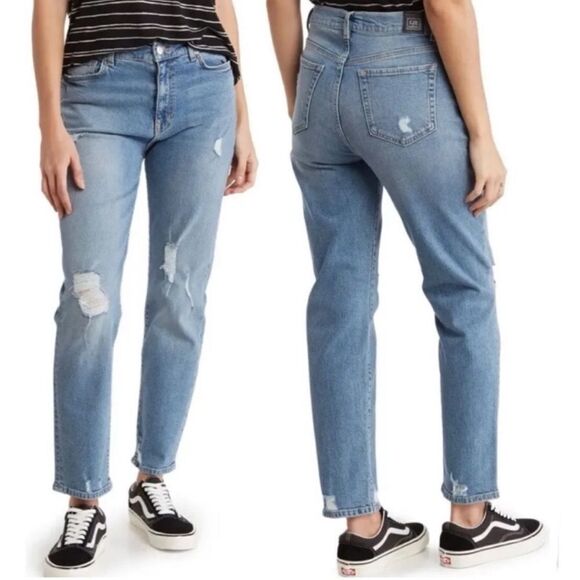 Current/Elliott Original Boyfriend in Sunny Destructed, Size 32 - Picture 5 of 14